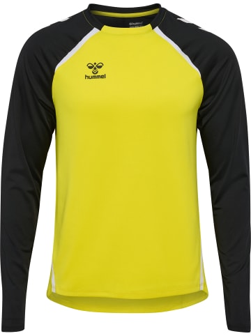 Hummel Sweatshirt Daumenlöcher Hmllead Erwachsene in BLAZING YELLOW/BLACK