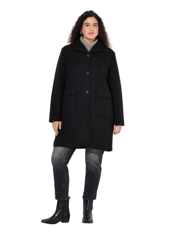 Ulla Popken Mantel in schwarz