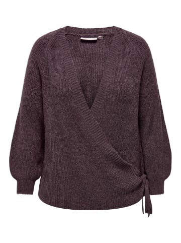ONLY Carmakoma Strickjacke in Rose Brown