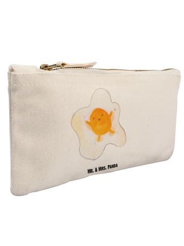 Mr. & Mrs. Panda Schminkbeutel Spiegelei Ei ohne Spruch in Weiß