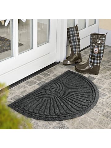 wash+dry Fußmatte Dune Halfmoon in anthrazit