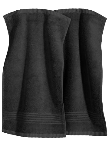 Erwin Müller Frottier Gästetuch 2er-Pack Konstanz in anthrazit