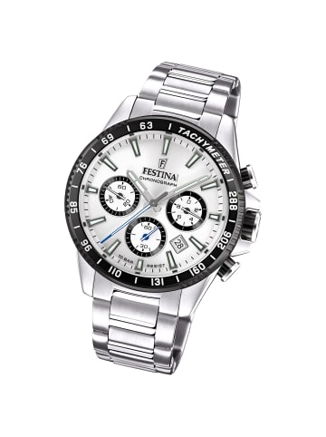 Festina Analog-Armbanduhr Festina Timeless Chronograph silber groß (ca. 45mm)