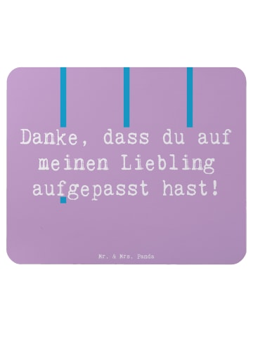 Mr. & Mrs. Panda Mousepad Klein Spruch Dank an Hundesitter mit S... in Lavendeltraum