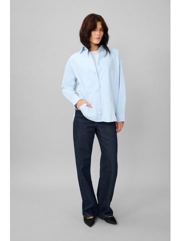 My Essential Wardrobe Langarm-Hemd 03 Box fit in Cashmere Blue