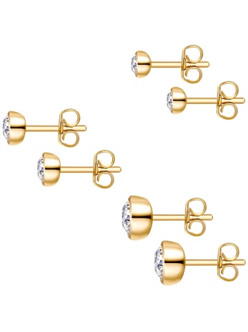 Rafaela Donata Schmuckset Sterling Silber verziert mit Kristallen von Swarovski® in gelbgold