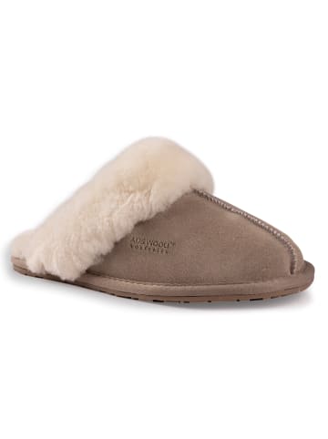 Aus Wooli Slipper Shelley in Light Grey