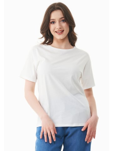 Organication T-Shirt "WOR17222" in Cremeweiß