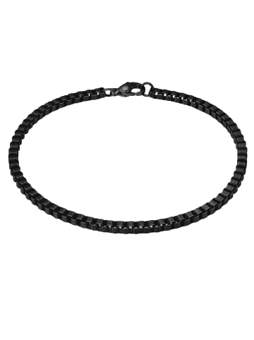 True Rebels Armband aus Edelstahl in schwarz