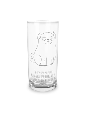 Mr. & Mrs. Panda Tumbler Mops mit Spruch in Transparent