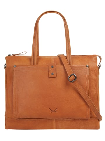 Sansibar Shopper echt Leder in cognac