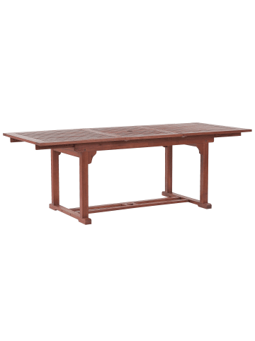 Beliani Esstisch TOSCANA in Braun - (W) 90 x (H) 74 x (L) 160 cm