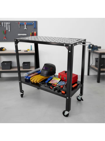 Schweißtisch in Schwarz – (B)88 x (H)91,5 x (T)46 cm