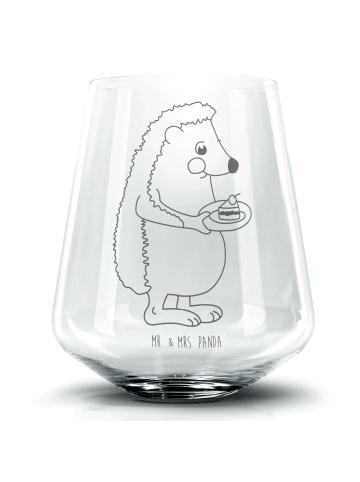 Mr. & Mrs. Panda Tumbler Igel Kuchenstück ohne Spruch in Transparent