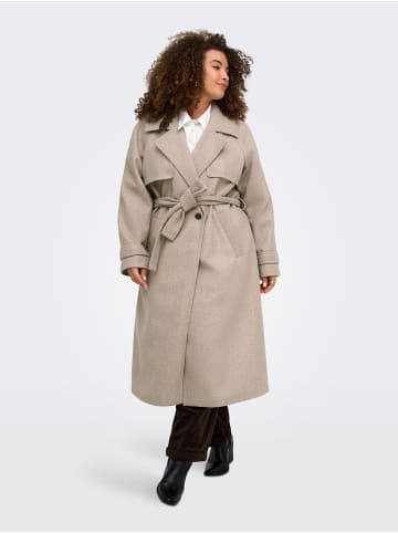 ONLY Carmakoma Trenchcoat in Simply Taupe