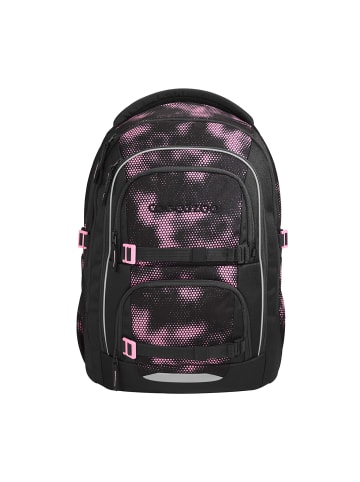 Coocazoo Schulrucksack-Set PORTER "Pink Illusion" 3-tlg. in Schwarz/Pink