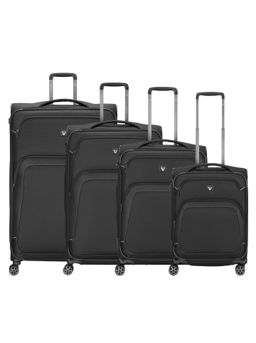 Roncato Gateway 4 Rollen Kofferset 4-teilig mit Dehnfalte in black