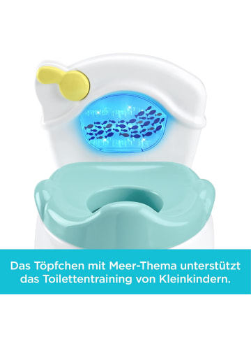Fisher-Price Meeresrausch Töpfchen Baby Toilette Geräusche abnehmbarer Toilettenaufsatz