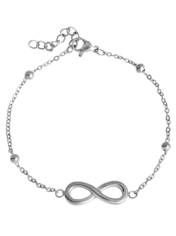 Adeliás Damen Anhänger – Unendlichkeitszeichen Anhänger aus Edelstahl in silber