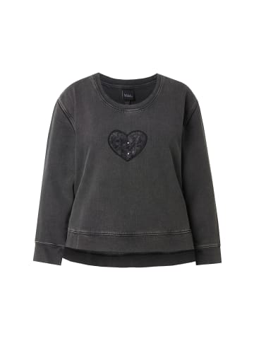 Ulla Popken Sweatshirt in schwarz