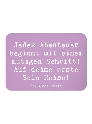 Mr. & Mrs. Panda whiteboardmagnet Spruch Alleine Reisen Unterneh... in Lavendeltraum