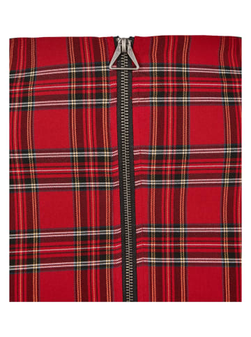 Urban Classics Urban Classics Damen Ladies Short Checker Skirt in red/blk