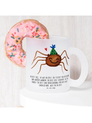 Mr. & Mrs. Panda Tasse Spinne Agathe Party mit Spruch in Transparent