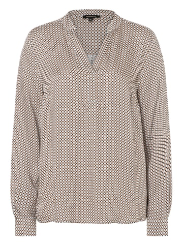 More & More Viskosebluse in little circles print black beige