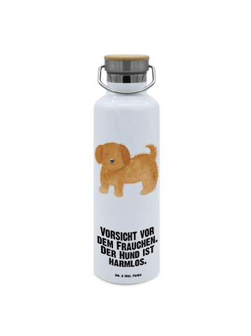 Mr. & Mrs. Panda Thermoflasche Hund Flauschig mit Spruch in Weiß