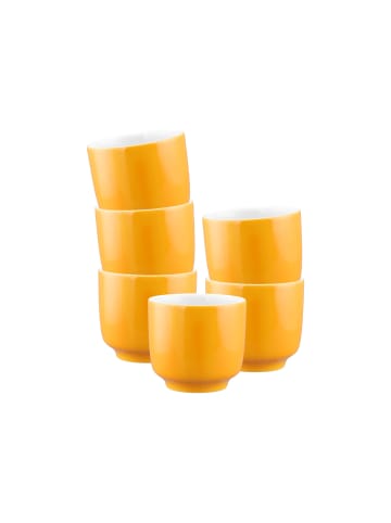 Seltmann Weiden 6er Set Cappuccinotassen Sento Home Pure Colors in Mango Orange 300 ml