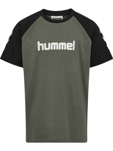 Hummel Shirt "Hmljr Logo T-Shirt S/S" in Grau