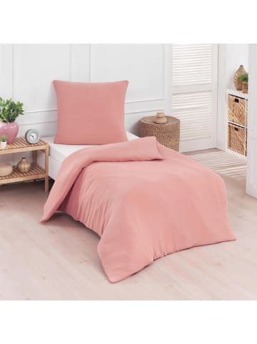 Traumschlaf Bettwäsche Musselin Uni in hummer