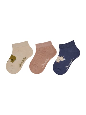Sterntaler Sneaker Socken 3er-Pack Elefant in beige