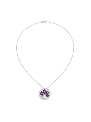 Rafaela Donata Kette mit Anhänger Sterling Silber Amethyst in silber