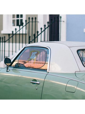 Mr. & Mrs. Panda Sonnenblende Auto Einhorn König ohne Spruch in Rot Pastell