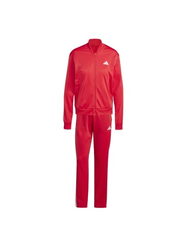 adidas Trainingsanzug im 3 Streifen Design in Rot