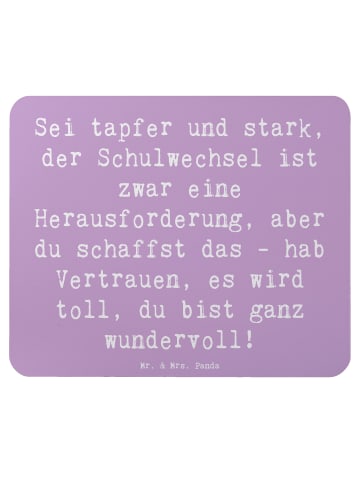 Mr. & Mrs. Panda Mousepad Spruch Einen Schulwechsel bewältigen m... in Lavendeltraum