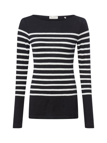 Marc O'Polo Langarmshirt in marine ecru - 0005