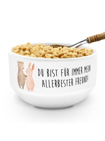 Mr. & Mrs. Panda Ostergeschenk Bär und Hase Umarmen mit Spruch in Weiß