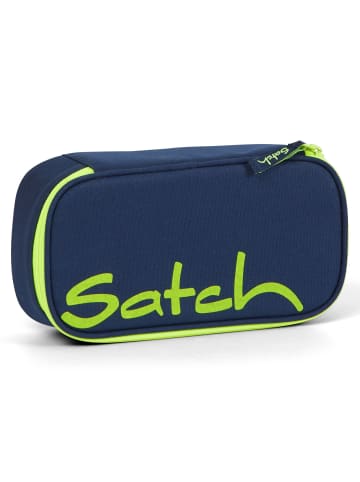 Satch Schlampermäppchen 22 cm in dark blue neon yellow