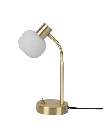 näve Tischleuchte "LEARTA" in messingmatt - (L)12 cm x (B)12 cm x (H)36.5 cm