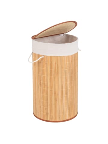 Wenko Bambus-Wäschekorb, 55 l in Beige, (B) 35 x (H) 60 x (L) 35 cm