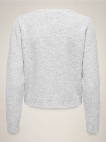 JDY Strickjacke in Light Grey Melange