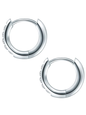 Eastside NY Creolen Edelstahl Zirkonia in silber