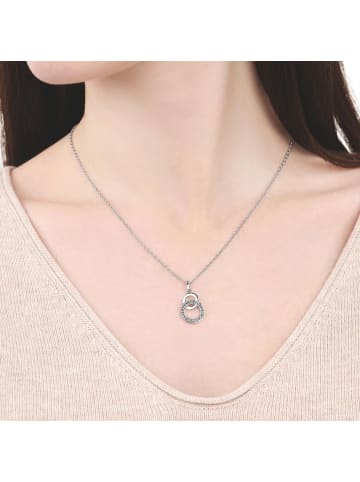 Tom Tailor Kette mit Anhänger Silber 925, rhodiniert in silber