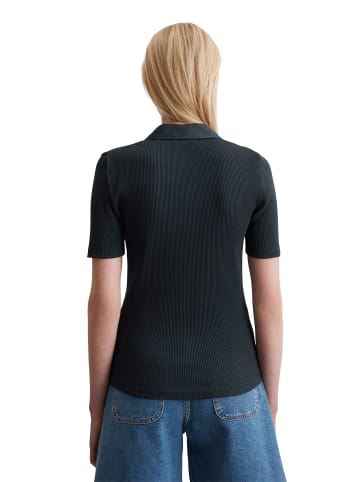 Marc O'Polo Geripptes Poloshirt slim in Dark Navy