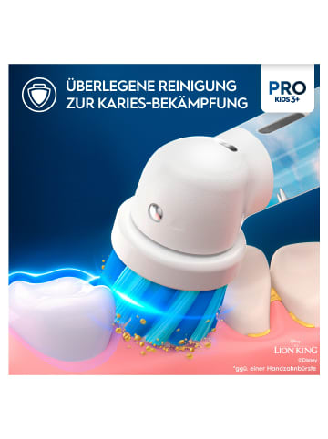 Oral-B Elektrische Kinderzahnbürste "Vitality Pro Kids König der Löwen"+ Reiseetui