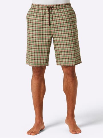 WITT WEIDEN Hose kurz in beige-schoko-kariert