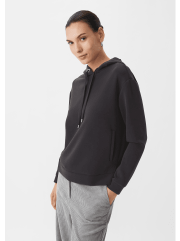 comma Sweatshirt langarm in Schwarz