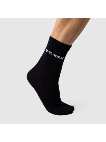 SMILODOX Herren Classic Socken 3er Pack in Schwarz